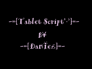 Tablet Script